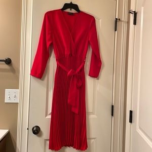 Pretty Little Things pleated midi dress